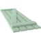 Ekena Millwork Americraft 4-Board (2 Batten) Wood Spaced Board-n-Batten Shutters w/ Z-Bar, ARW102SB415X77SGH, PR ARW102SB415X77SGH - alternate 5